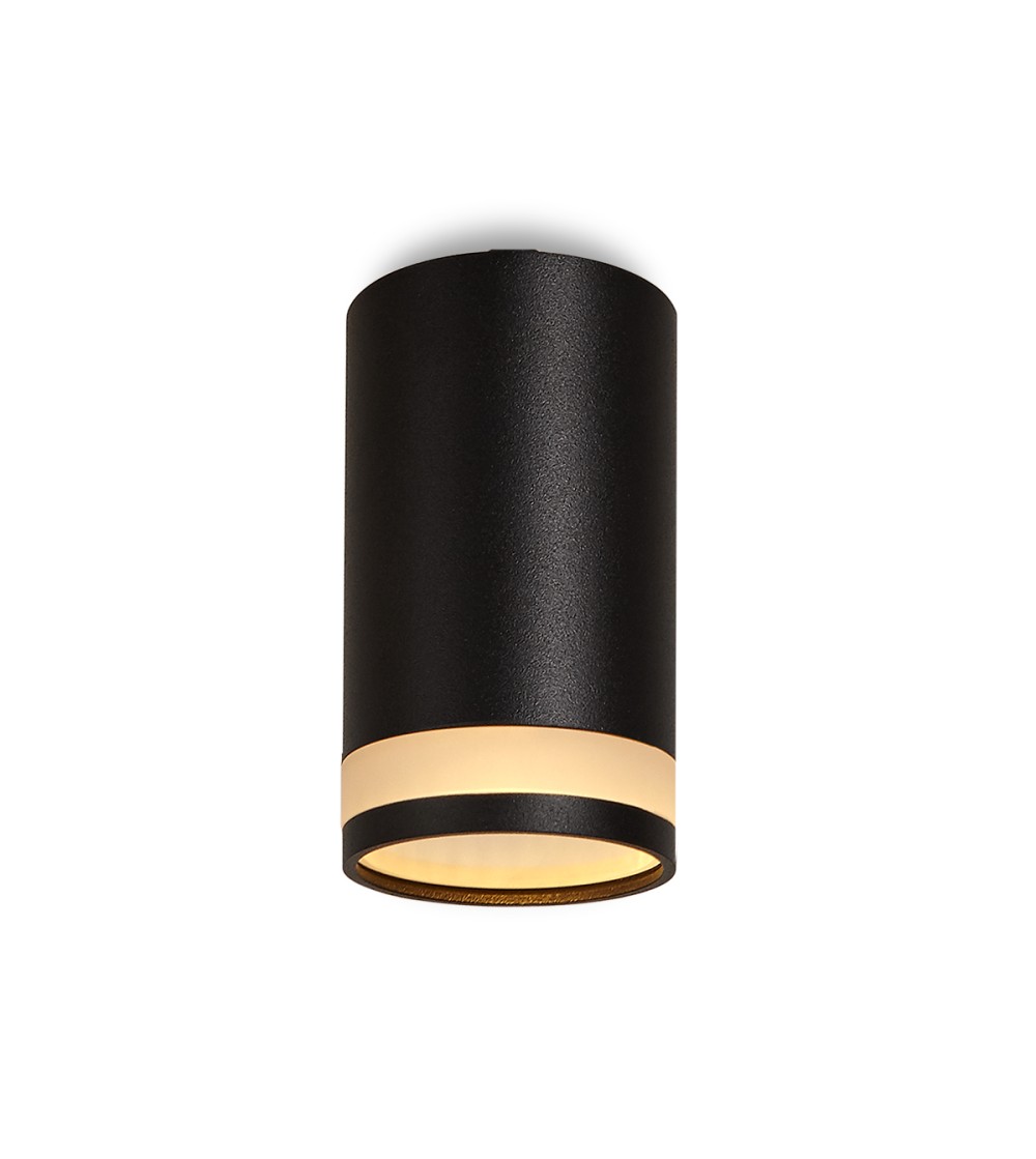 FOCO SUPERFICIE DIVO 1L GU10 NEGRO